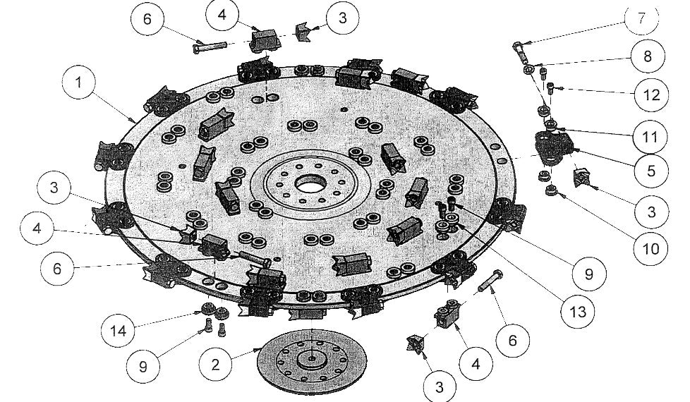 Disc Mulcher Cap Screw for Perimeter Holder