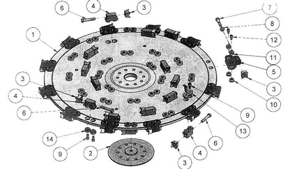 Disc Mulcher Cap Screw for Perimeter Holder
